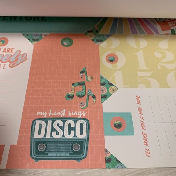 Recollections "Candy Retro" 12x12 Paperpad 48 Sheets Diner Cardstock Papercrafts - Picture 8 of 16